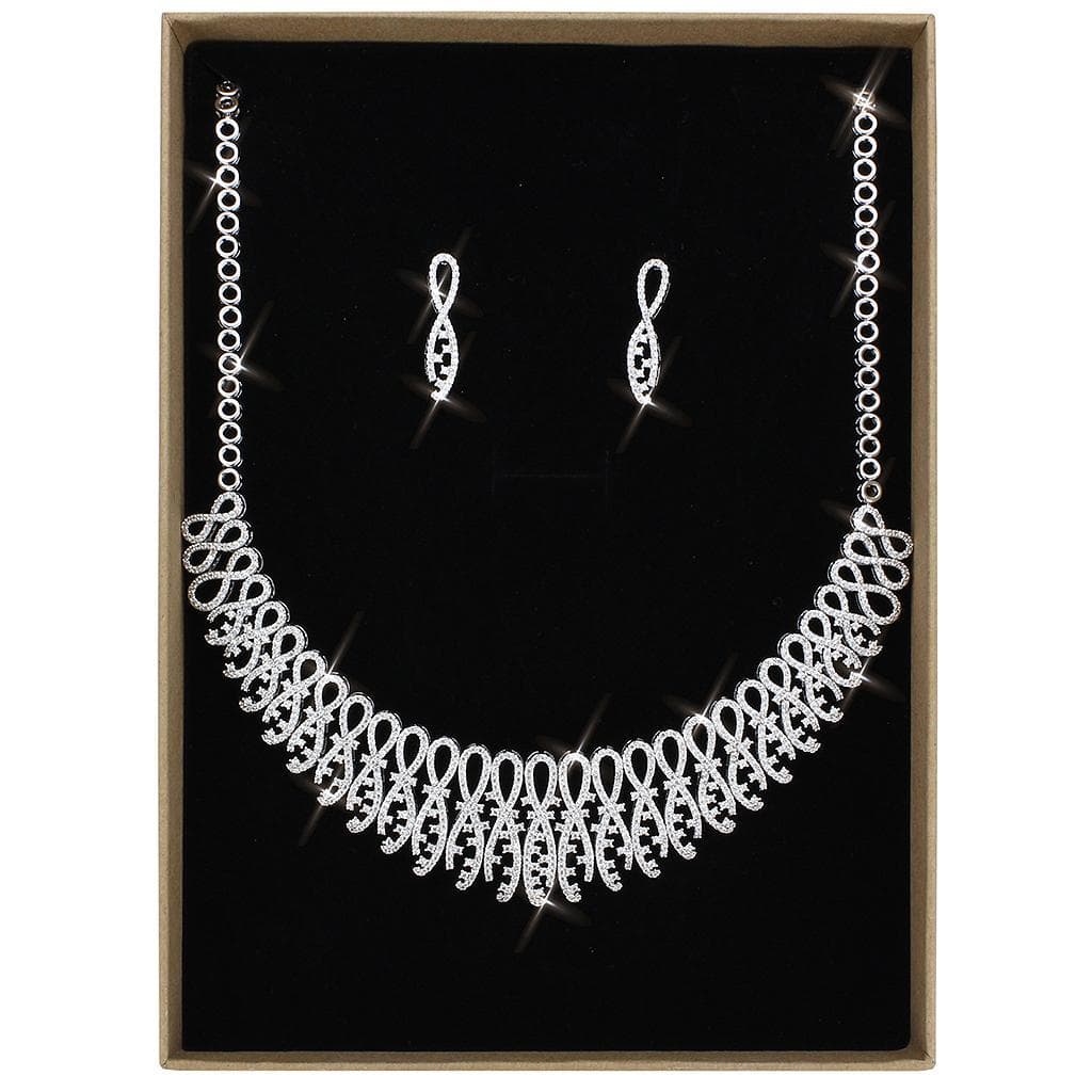 Brass CZ Woven Fringe Scallop Bib Set Ring