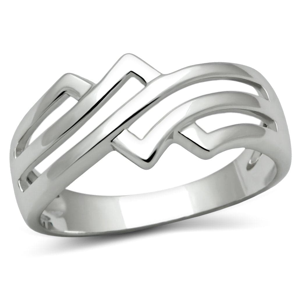Brass Open Geometric Zigzag Ring | The Stainless Jewelry