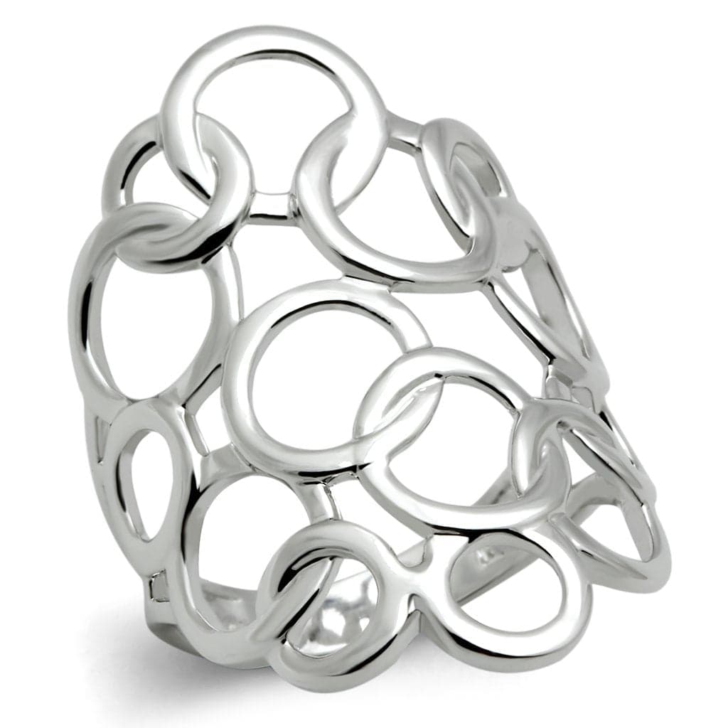 Brass Open Circle Bubble Cluster Ring | The Stainless Jewelry