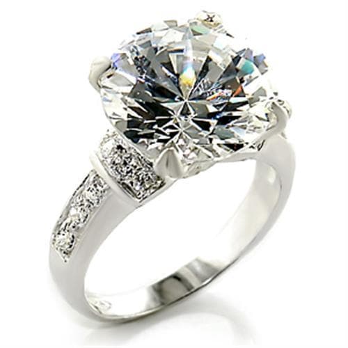Sterling Silver CZ Floating Bubble Dome Cocktail Ring