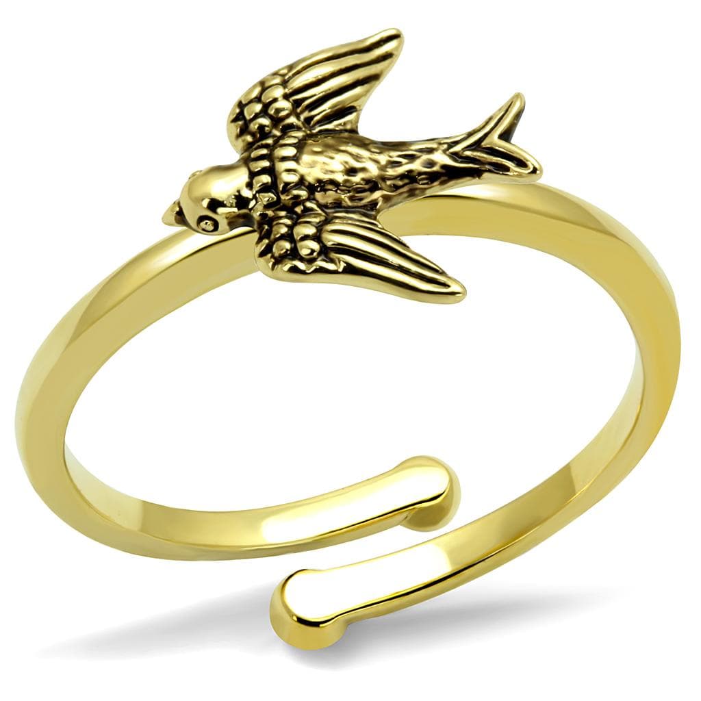 Brass Gold Swallow Bird Adjustable Toe Ring