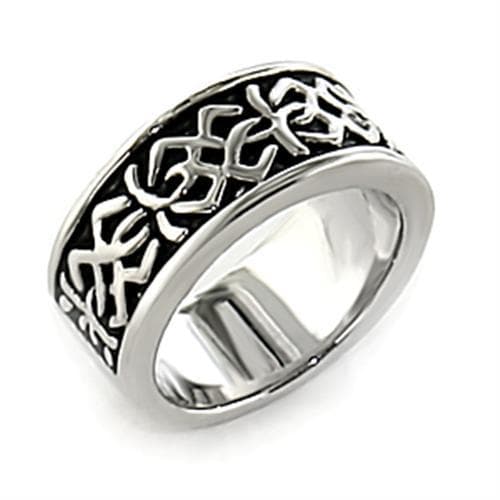 Brass Silver Celtic Knot Wide Band Ring | The Stainless Jewelry