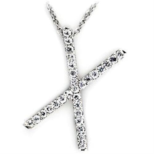 Sterling Silver Letter X Initial Pendant | The Stainless Jewelry