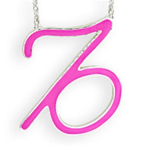 Brass Pink Enamel Capricorn Pendant | The Stainless Jewelry
