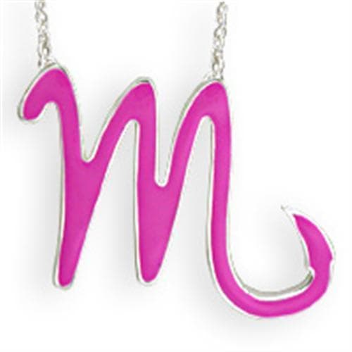 Brass Pink Enamel Scorpio Pendant | The Stainless Jewelry