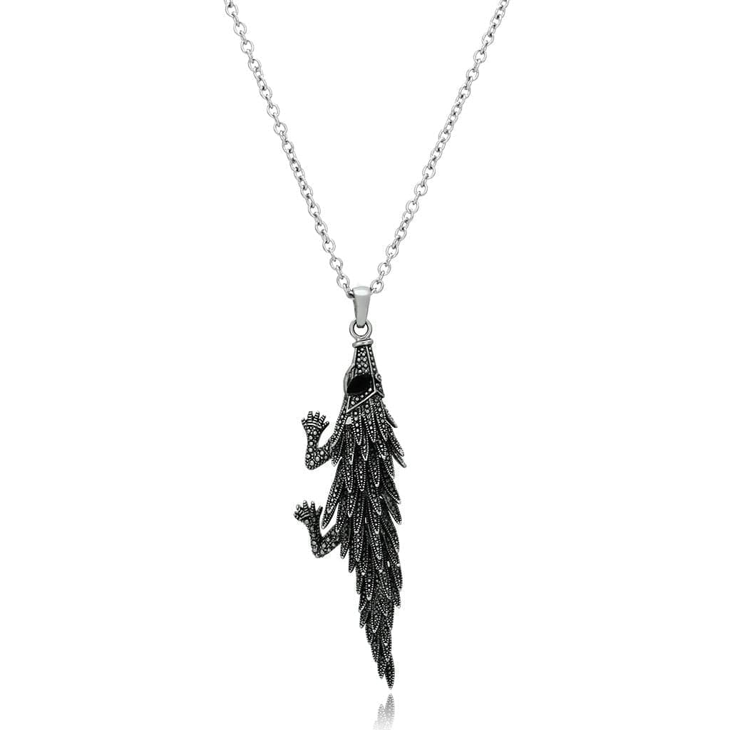 Stainless Steel Feather Leaf Pendant | The Stainless Jewelry
