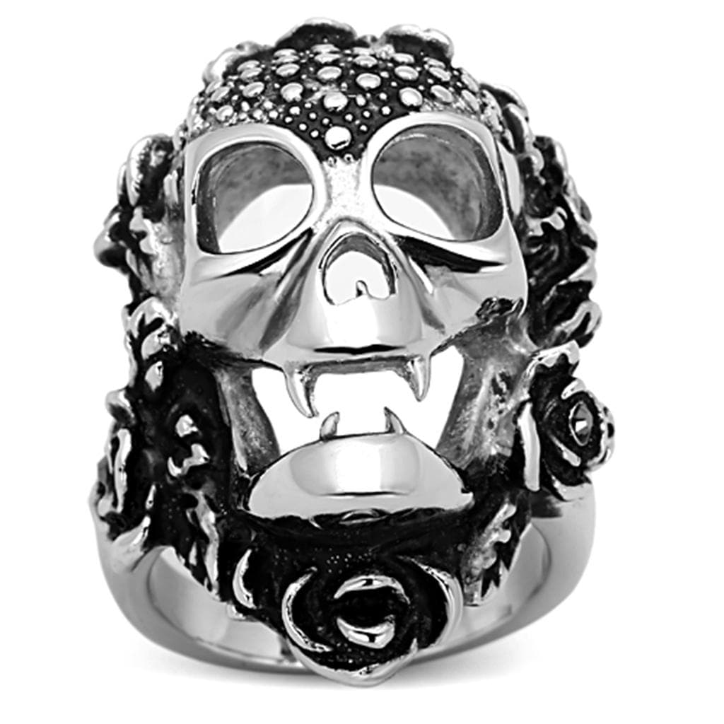 Stainless Steel Viking Skull Bearded Ring | The Stainless Jewelry