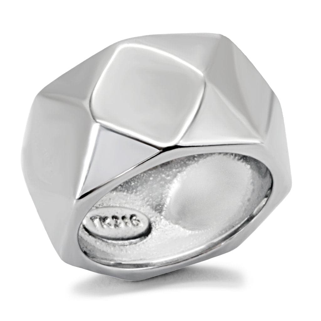 Stainless Steel Faceted Ball Ring | The Stainless Jewelry