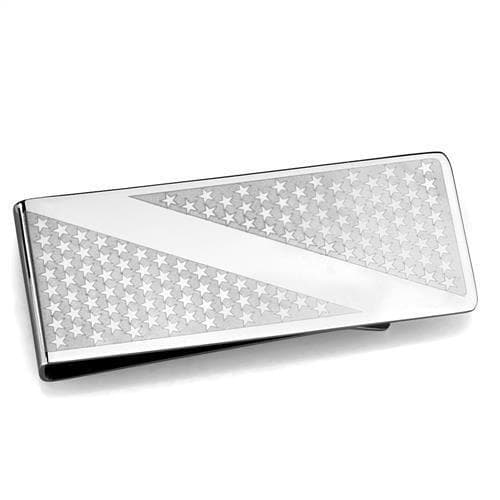 Stainless Steel Moonstone Oval Money Clip | The Stainless Jewelry