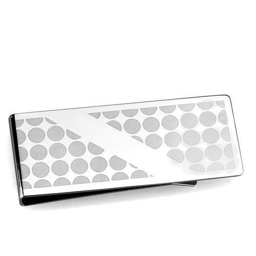 Stainless Steel Cubic Zirconia Pave Money Clip