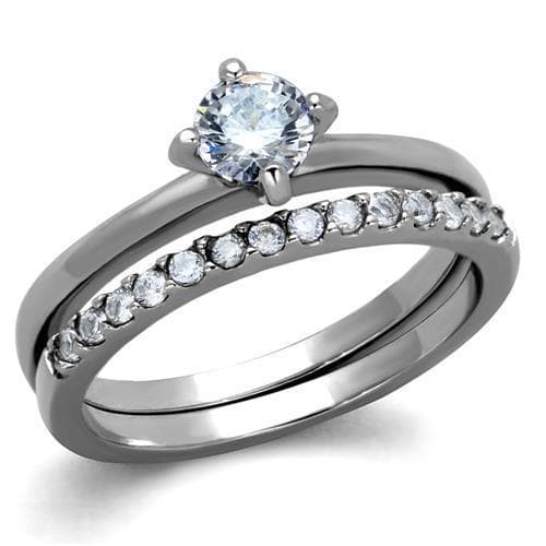 Stainless Steel Eternity Channel Band Ring