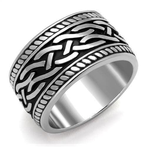 Stainless Steel Celtic Basket Weave Ring | The Stainless Jewelry