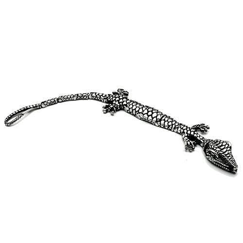 Stainless Steel Silver Snake Dragon Link Chain Biker Bracelet