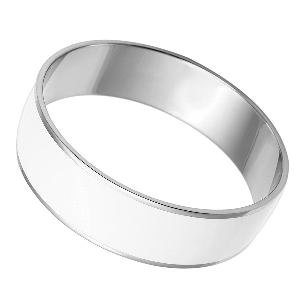 Stainless Steel Silver Polished Wide Bracelet