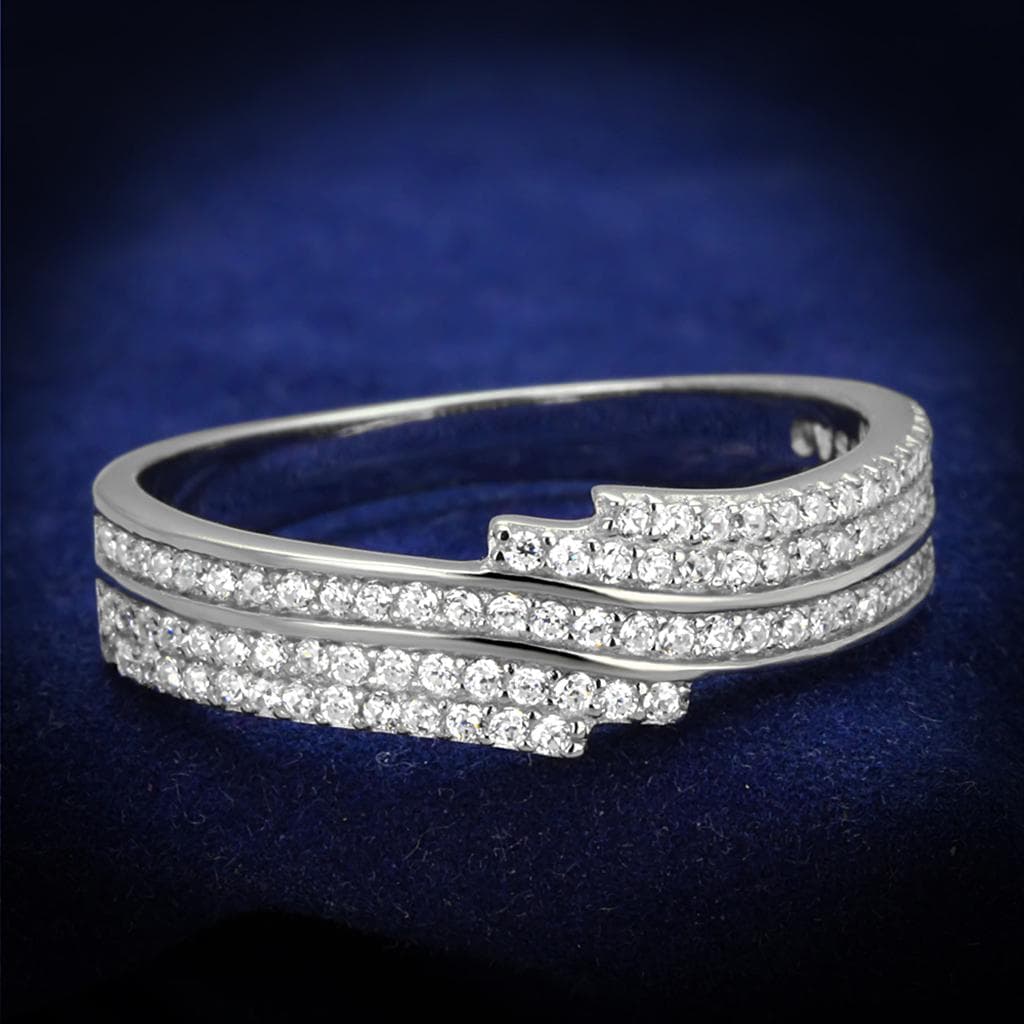 Sterling Silver CZ Marquise Halo Solitaire Ring