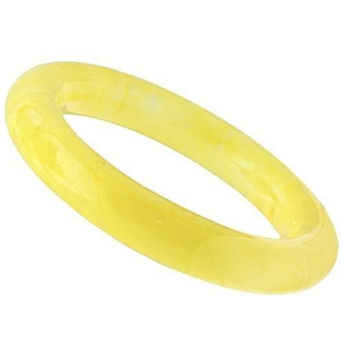 Resin Pink Enamel Bangle | The Stainless Jewelry