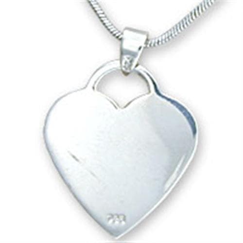 Sterling Silver Plain Pendant | The Stainless Jewelry