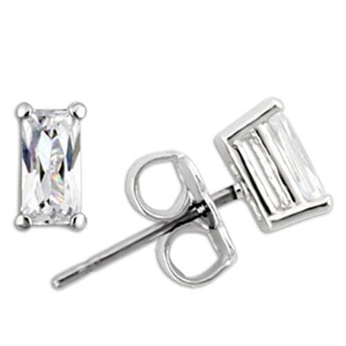 Sterling Silver Oval Cut Stud Earrings | The Stainless Jewelry
