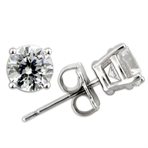 Sterling Silver Square Cushion Stud Earrings