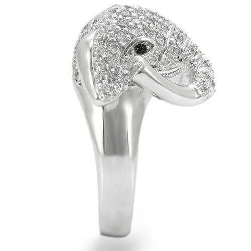 Brass CZ Pavé Elephant Ring | The Stainless Jewelry