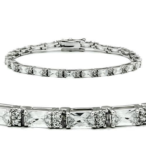 Brass CZ Round Princess X-Link Ring