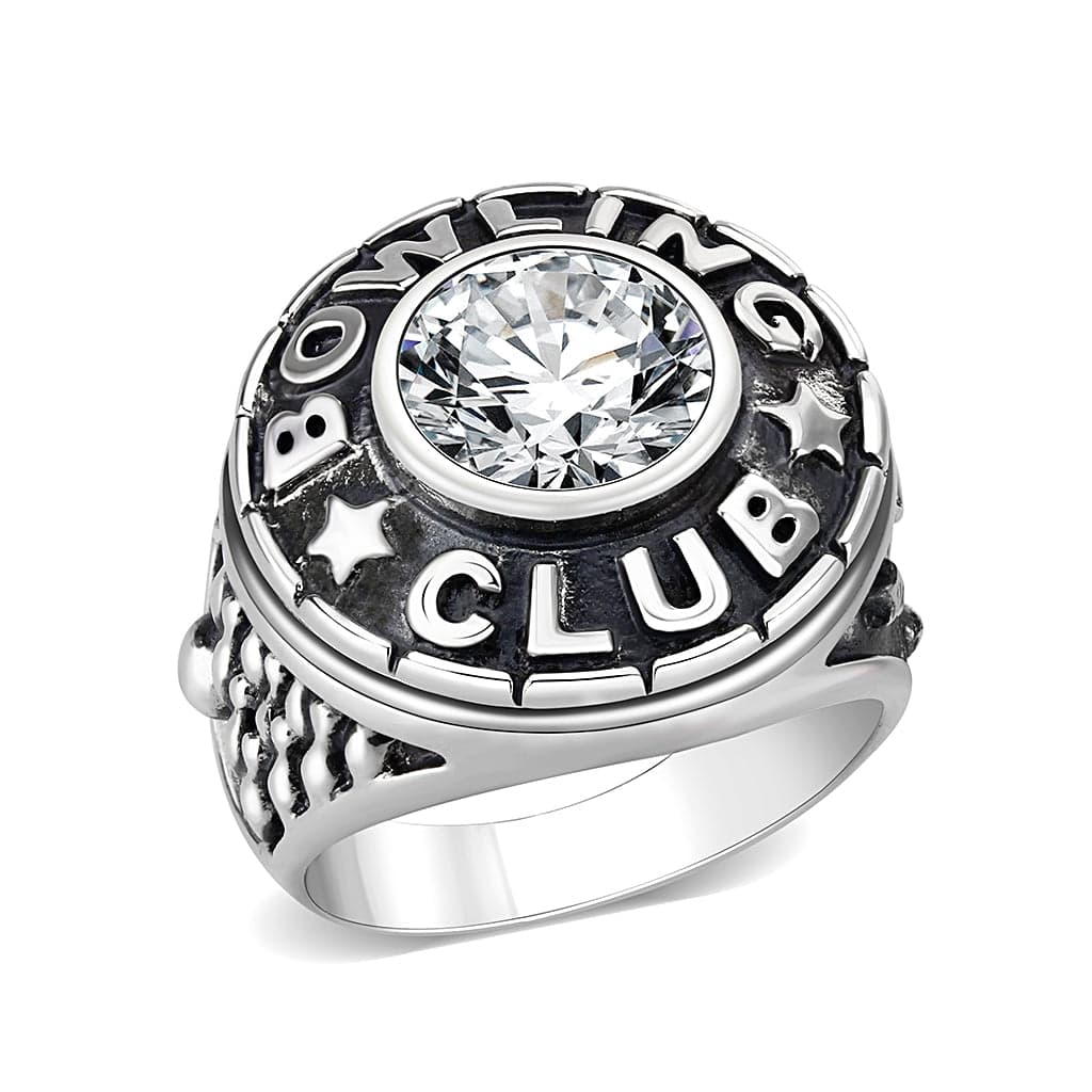 Brass Pavé CZ Band Ring