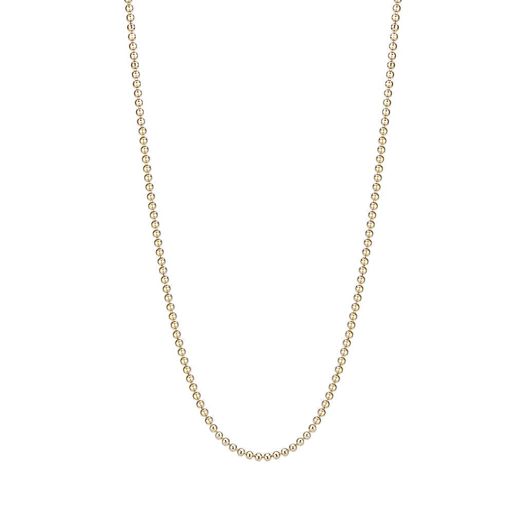 Brass Gold Plain Ball Chain Necklace
