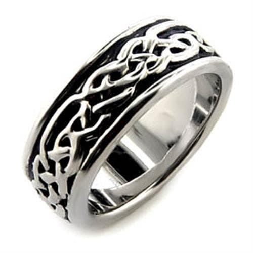 Brass Celtic Knot Scroll Eternity Band Ring