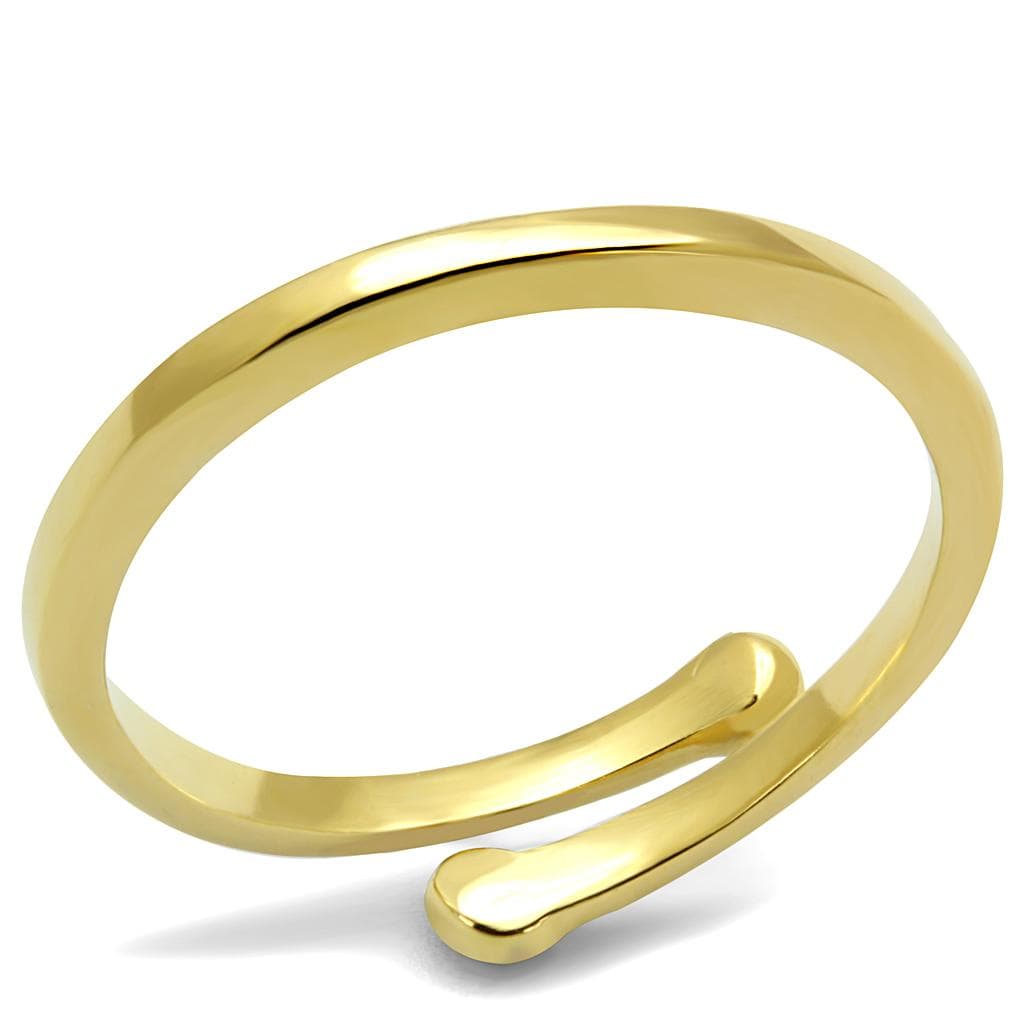 Brass Gold Plain Adjustable Toe Ring