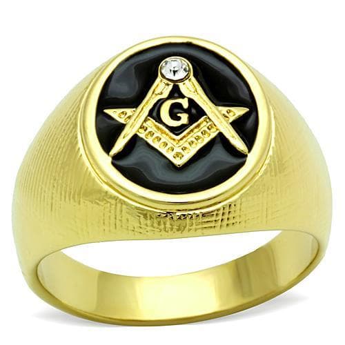 Stainless Steel Masonic Signet Ring
