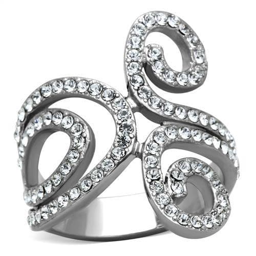 Stainless Steel Vine Scroll Ring