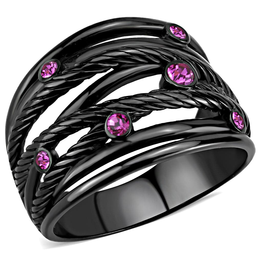 Stainless Steel Pink CZ Cable Wire