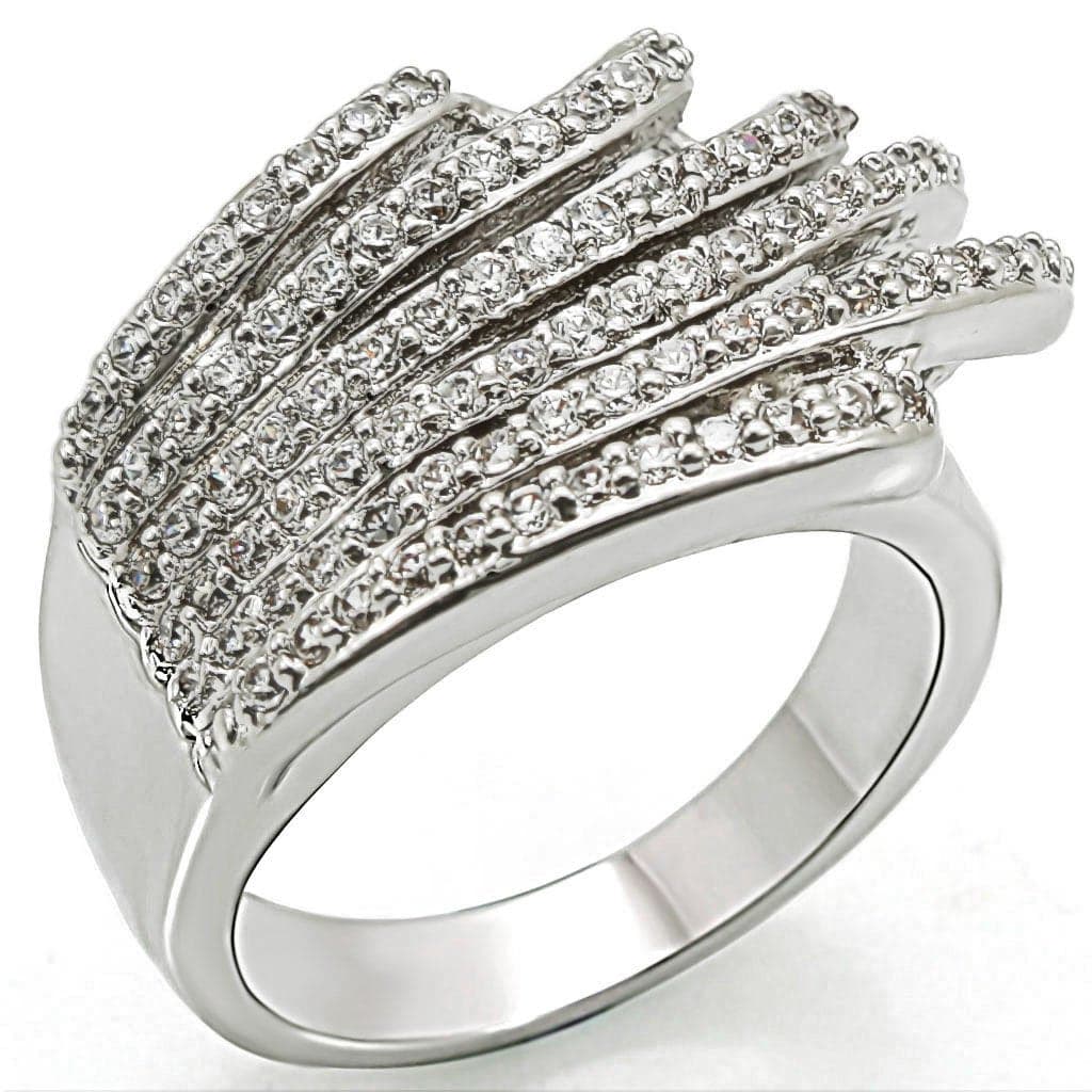 Brass Feather Wave Ring