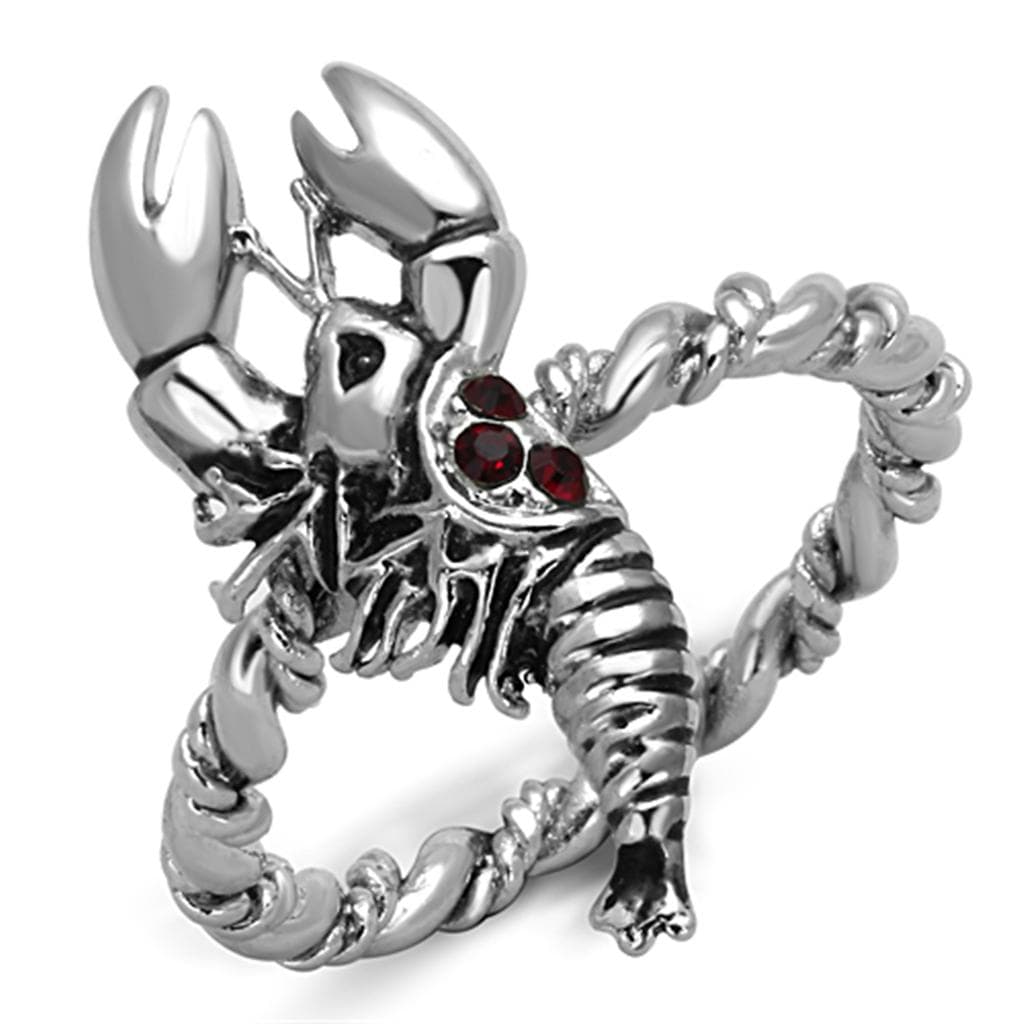Brass Oxidized Scorpion Figurine Cocktail Ring