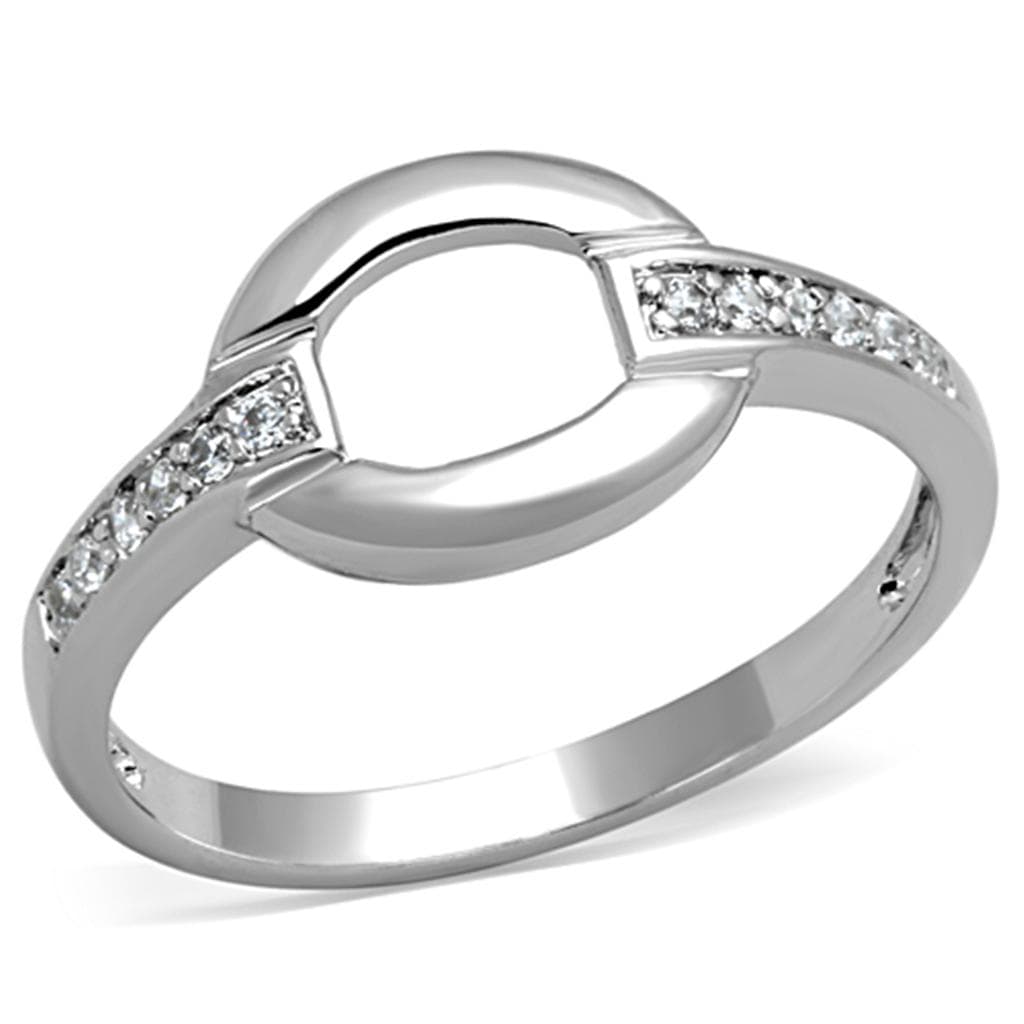 Brass Polished Open Circle Loop Ring