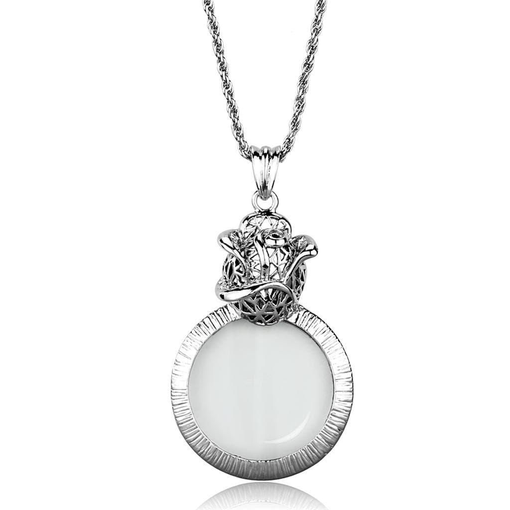 Brass Filigree Ball Magnifier Pendant