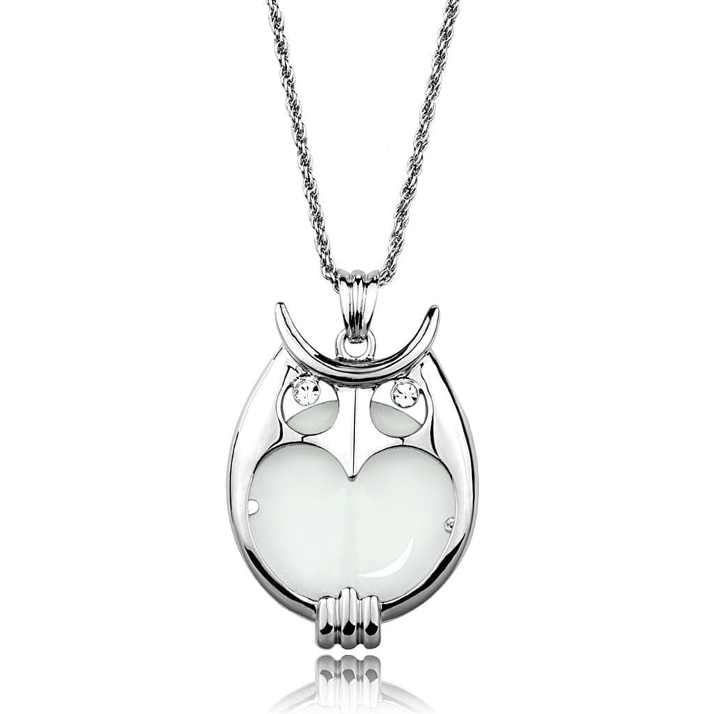 Brass Owl Magnifying A Magnifier pendant
