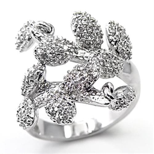 Sterling Silver CZ Pave Octopus Tentacle Cocktail Ring