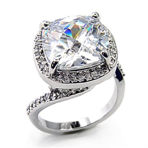 Brass CZ Round Pave Halo Cocktail Ring