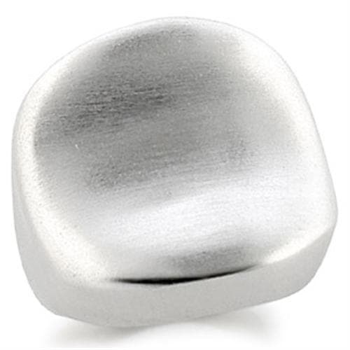 Brass Silver Brushed Smooth Dome Ring