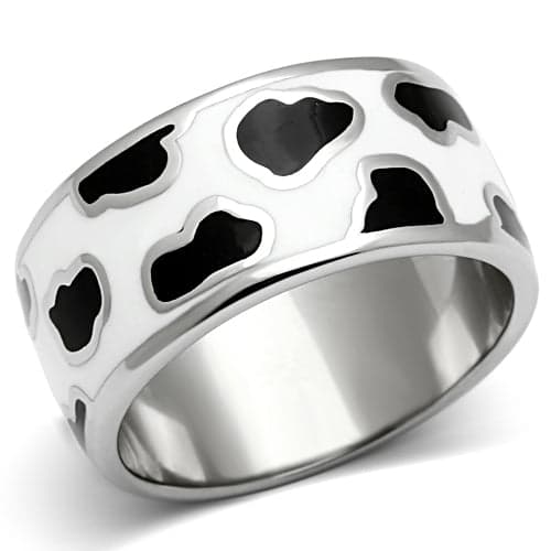 Stainless Steel Polished Plain Wide Band Ring