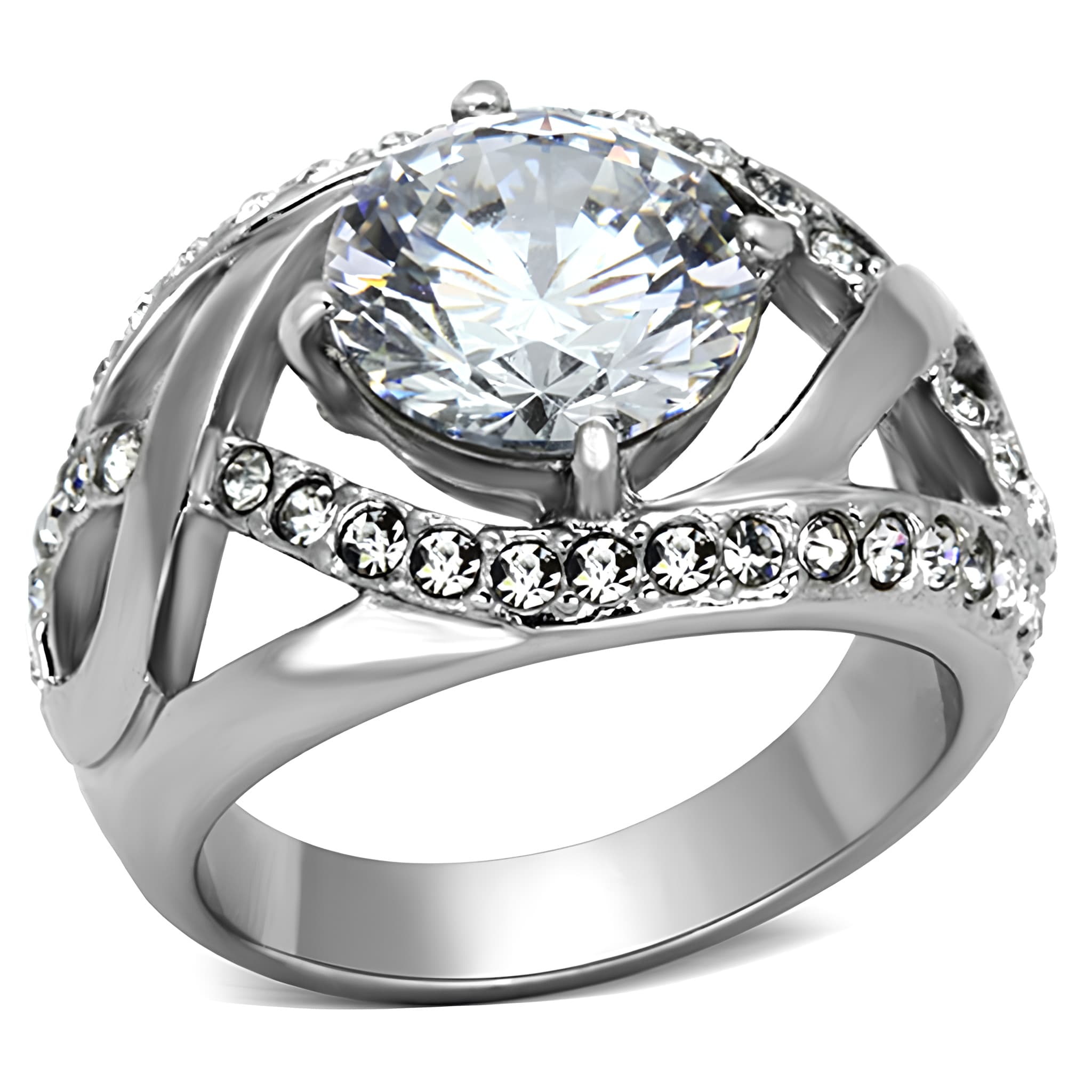 Stainless Steel Round Split Shank Ring
