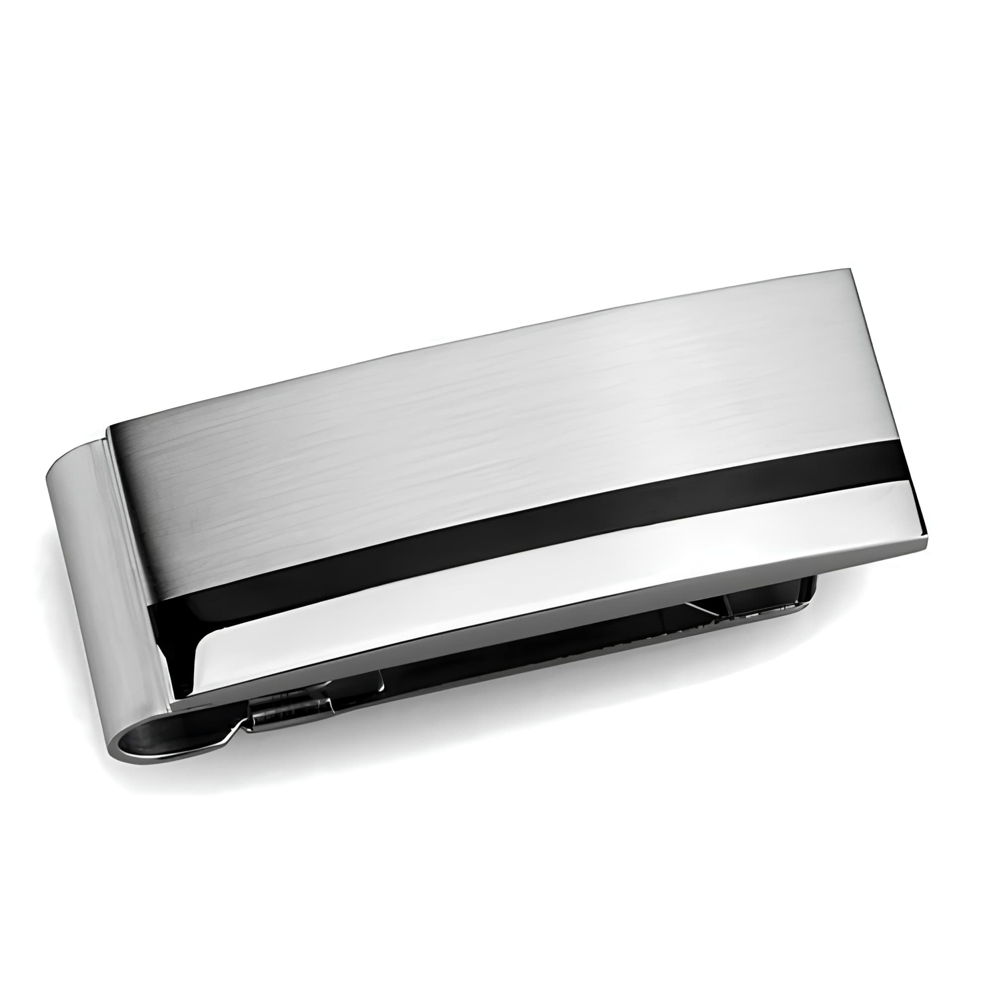 Stainless Steel Amethyst Cluster Money Clip