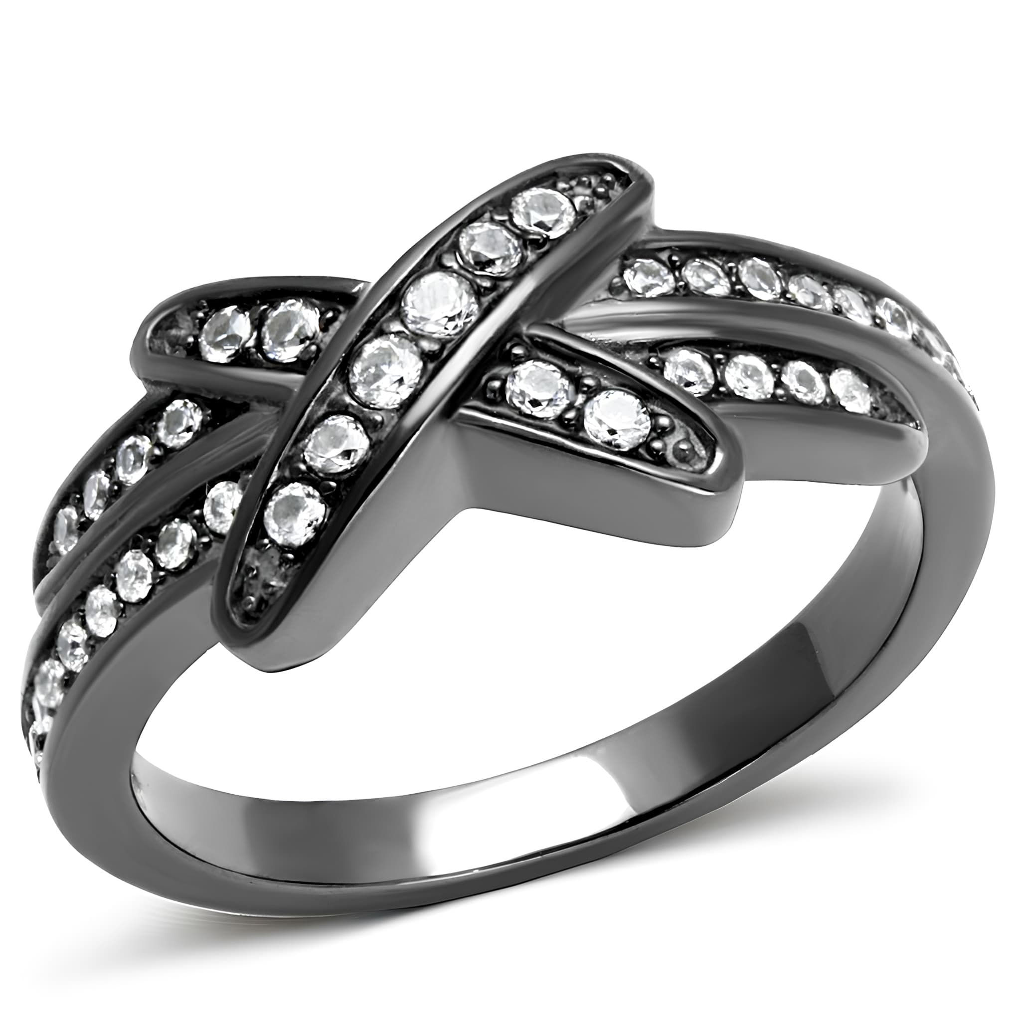 Stainless Steel CZ Crossover X