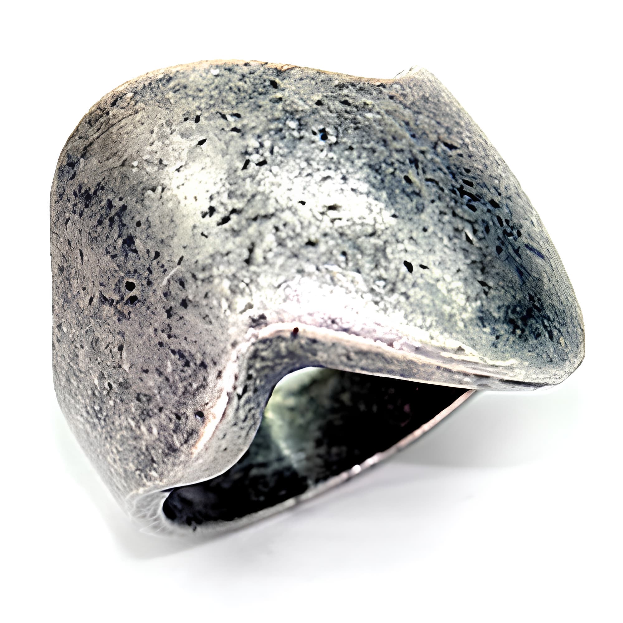 Brass Antique Silver Rustic Organic Flat Ring