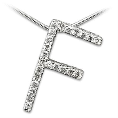 Brass Letter F Initial Pendant | The Stainless Jewelry