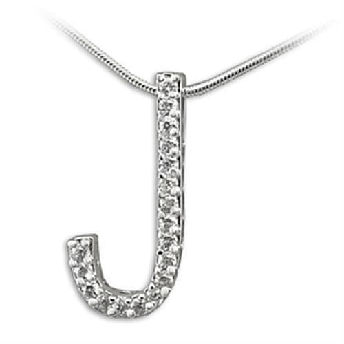Brass Letter J Initial Pendant | The Stainless Jewelry
