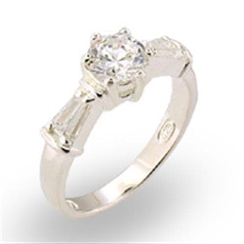 Sterling Silver Round Solitaire Ring | The Stainless Jewelry