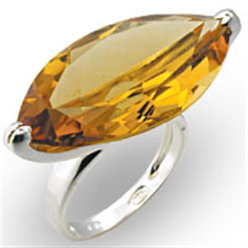 Sterling SilverCitrine Marquise Solitaire Ring
