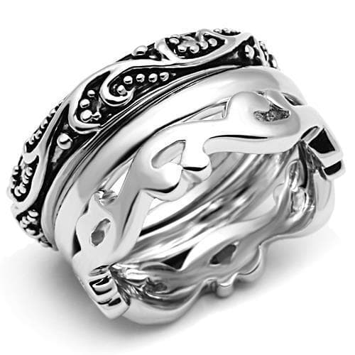 Brass Oxidized Scroll Filigree Band Ring | The Stainless Jewelry